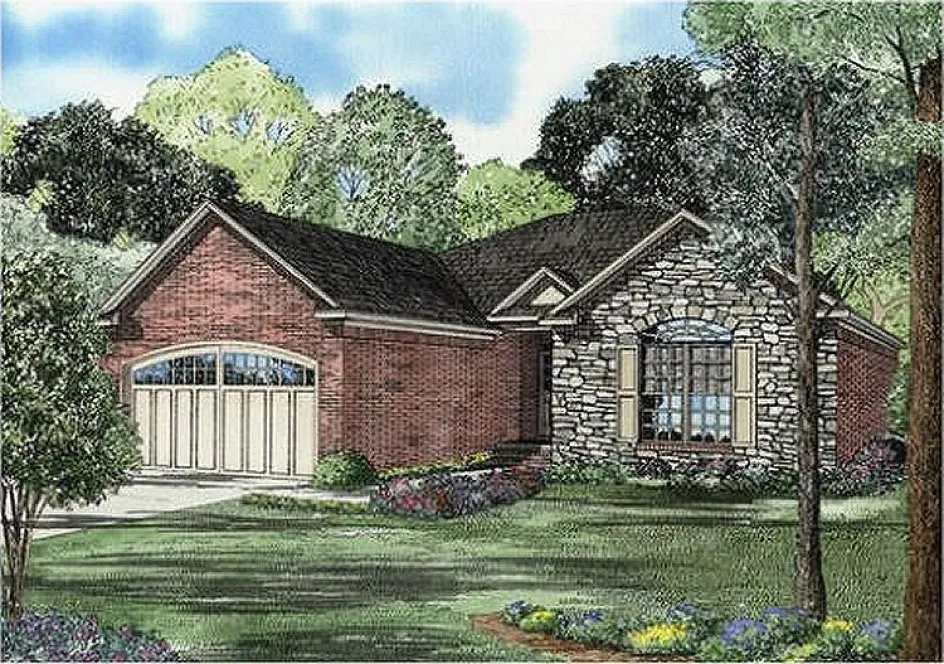 Full Rendering for House Plan #316241