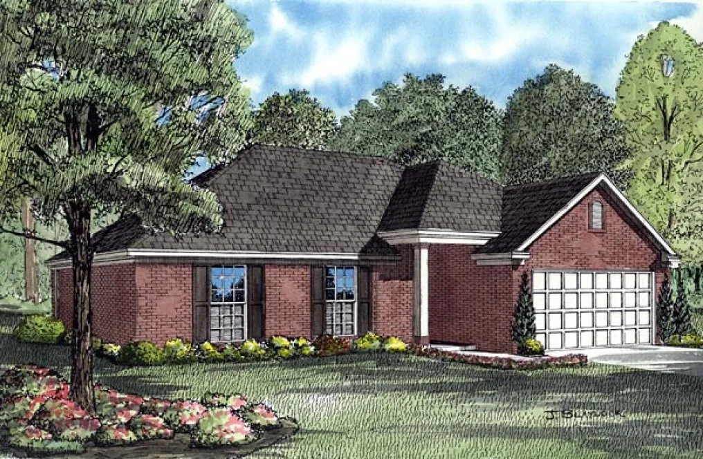 Full Rendering for House Plan #314821