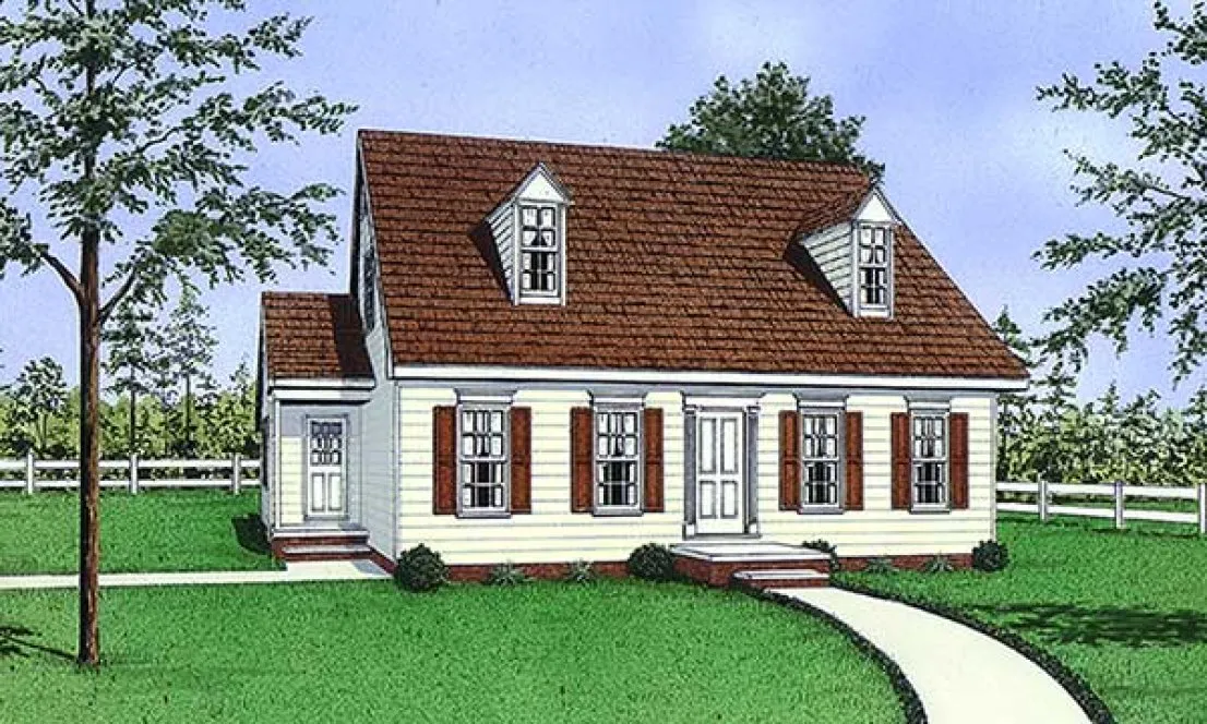 Full Rendering for House Plan #654821