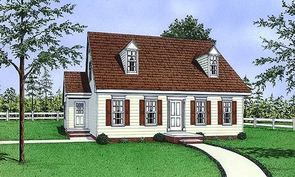 Full Rendering for House Plan #654821