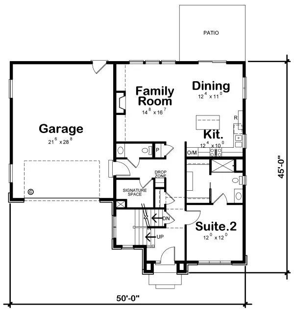 Main Floor Plan for House Plan #158072