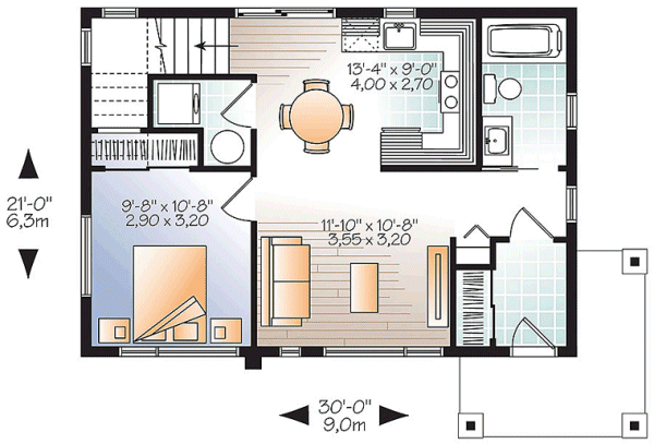 Main Floor Plan for House Plan #143071