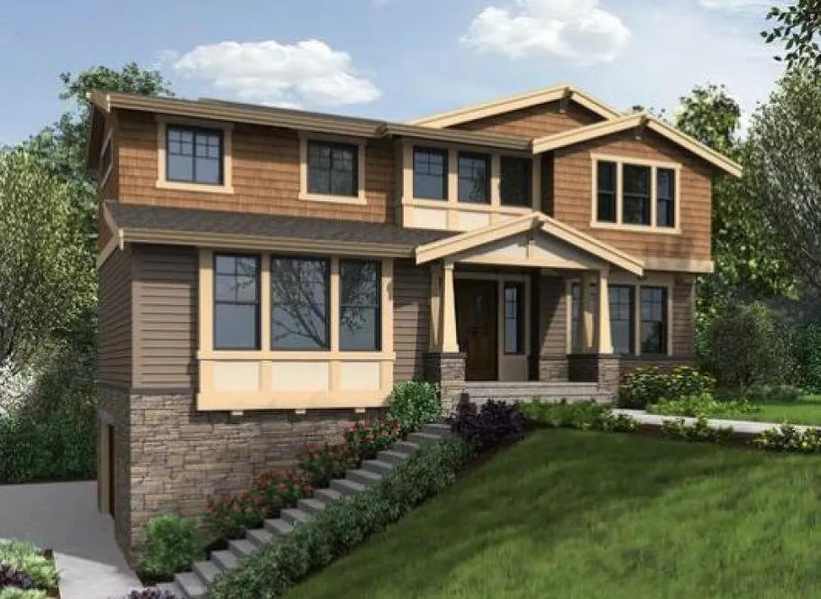 Full Rendering for House Plan #330144