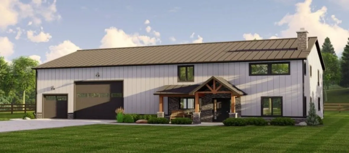 Full Rendering for House Plan #756863