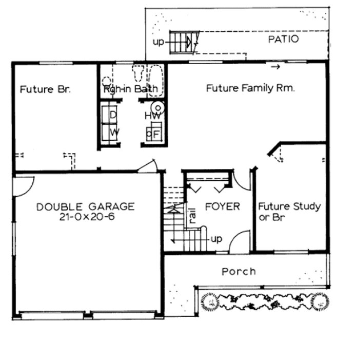 Basement Plan for House Plan #200963