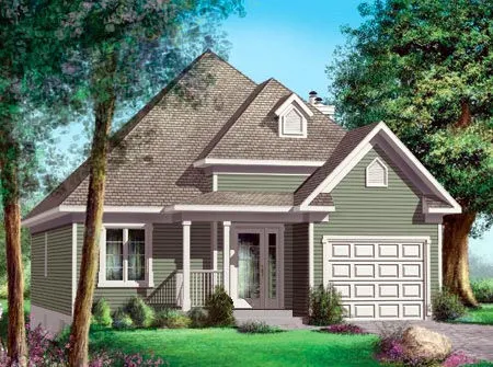 Full Rendering for House Plan #173501