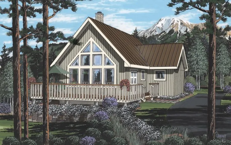 Full Rendering for House Plan #207011