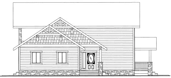 Left Elevation for House Plan #451612