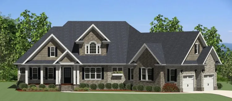Full Rendering for House Plan #728452