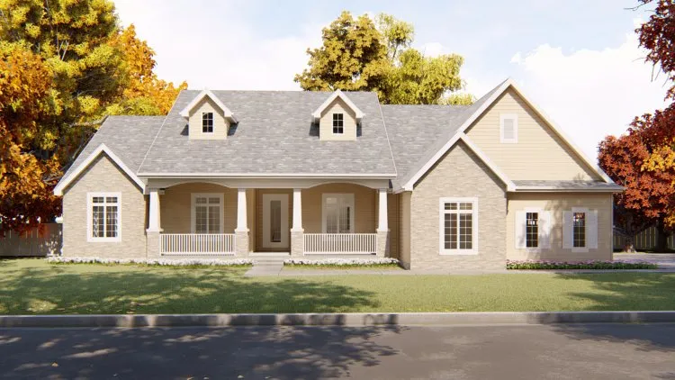 Full Rendering for House Plan #702742