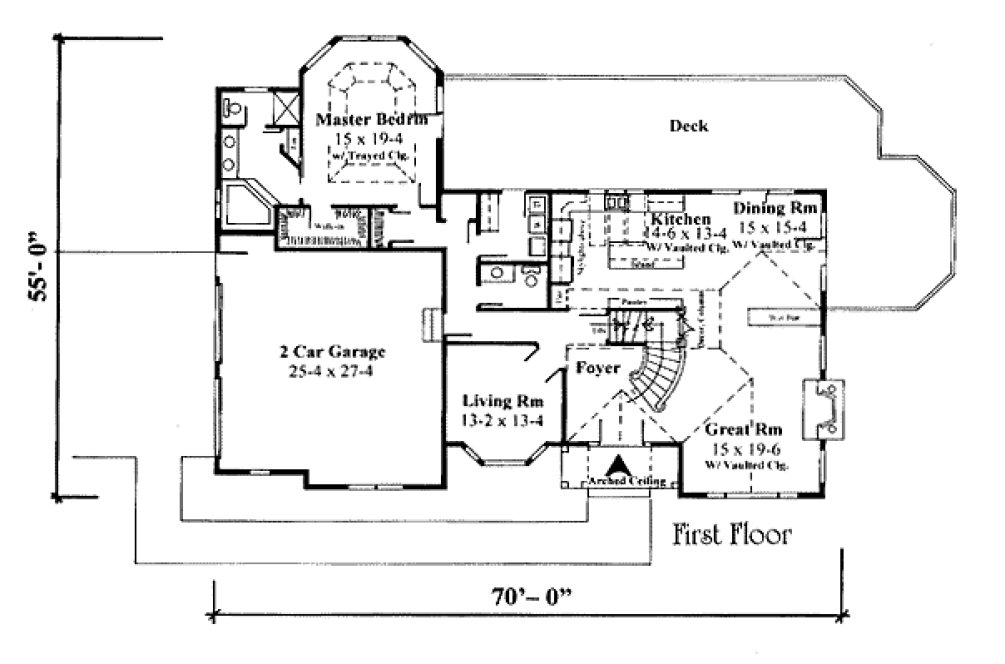 Main Floor Plan for House Plan #734962