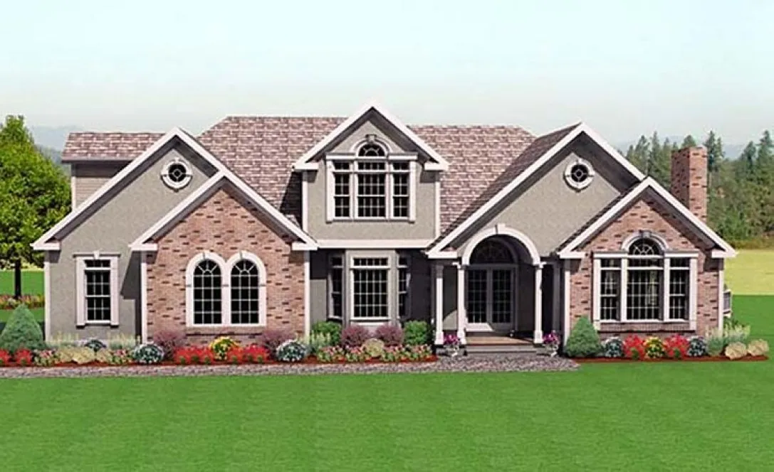 Full Rendering for House Plan #734962