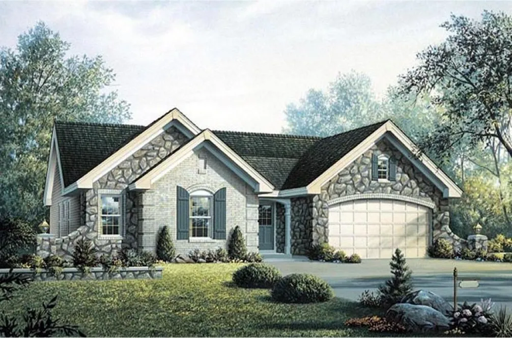 Full Rendering for House Plan #639151