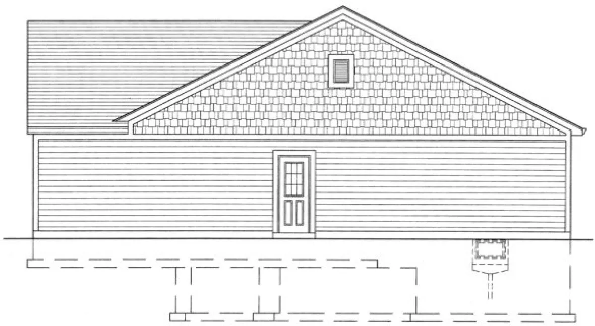 Right Elevation for House Plan #539651