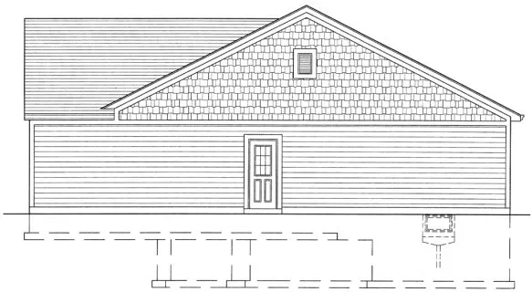 Right Elevation for House Plan #539651