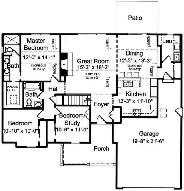 Main Floor Plan for House Plan #539651