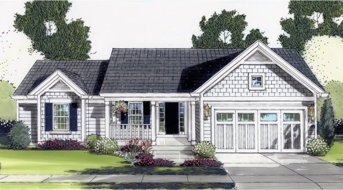 Full Rendering for House Plan #539651