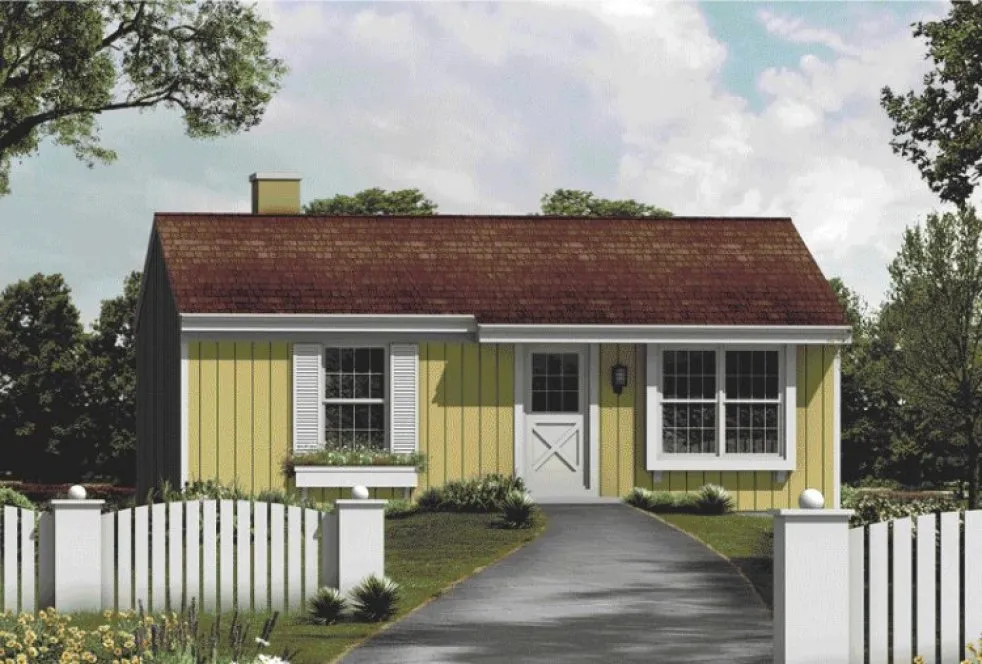 Full Rendering for House Plan #630867