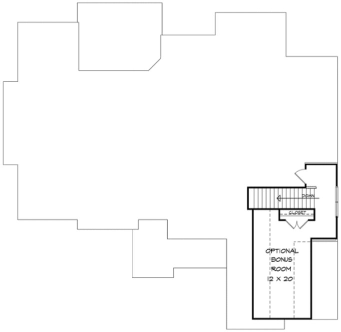 Attic Plan for House Plan #715342