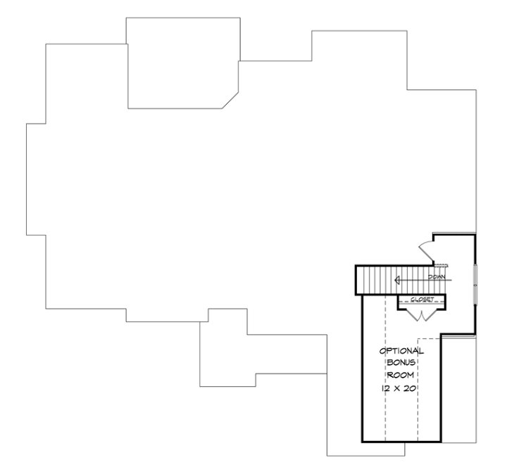 Attic Plan for House Plan #717642