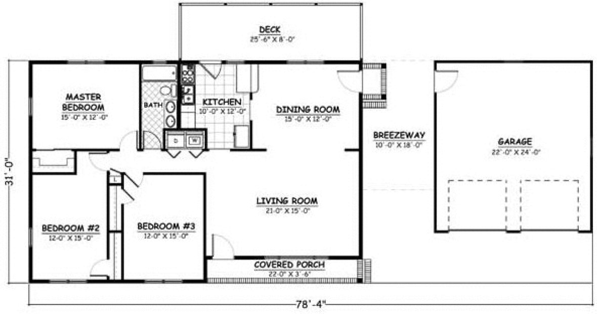 Main Floor Plan for House Plan #746631