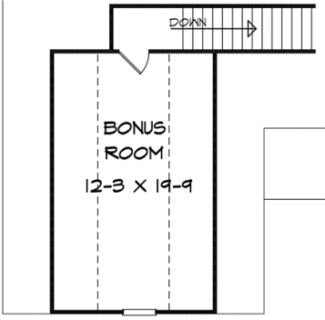 Attic Plan for House Plan #710371
