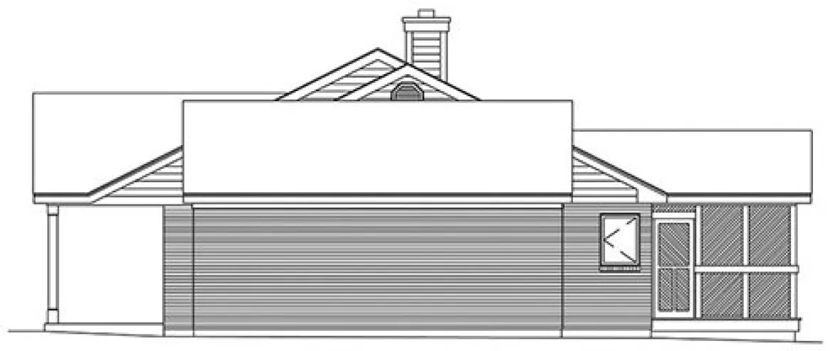 Right Elevation for House Plan #634761