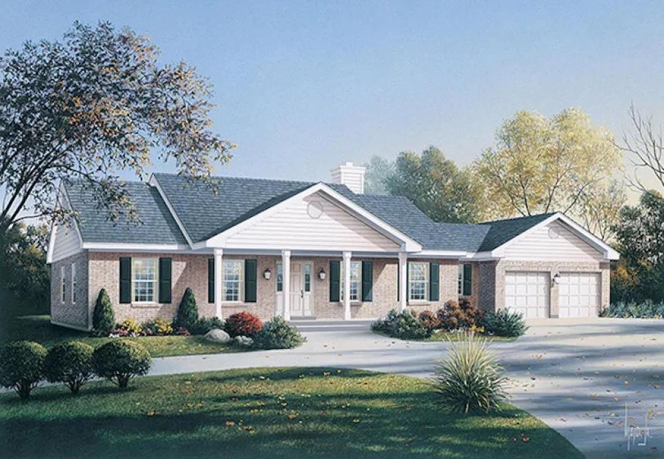 Full Rendering for House Plan #634761