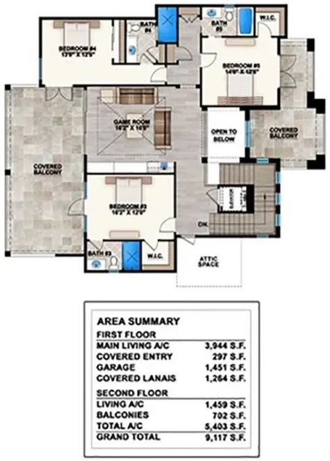 Main Floor Plan for House Plan #773045