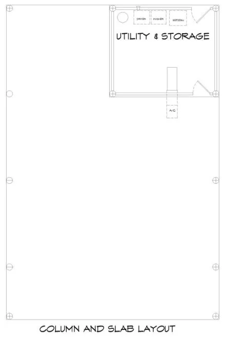 Floorplan lower for House Plan #690002