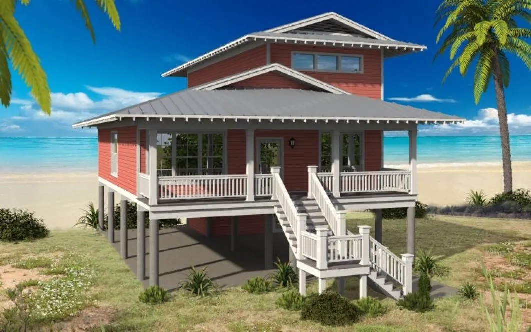 Full Rendering for House Plan #690002