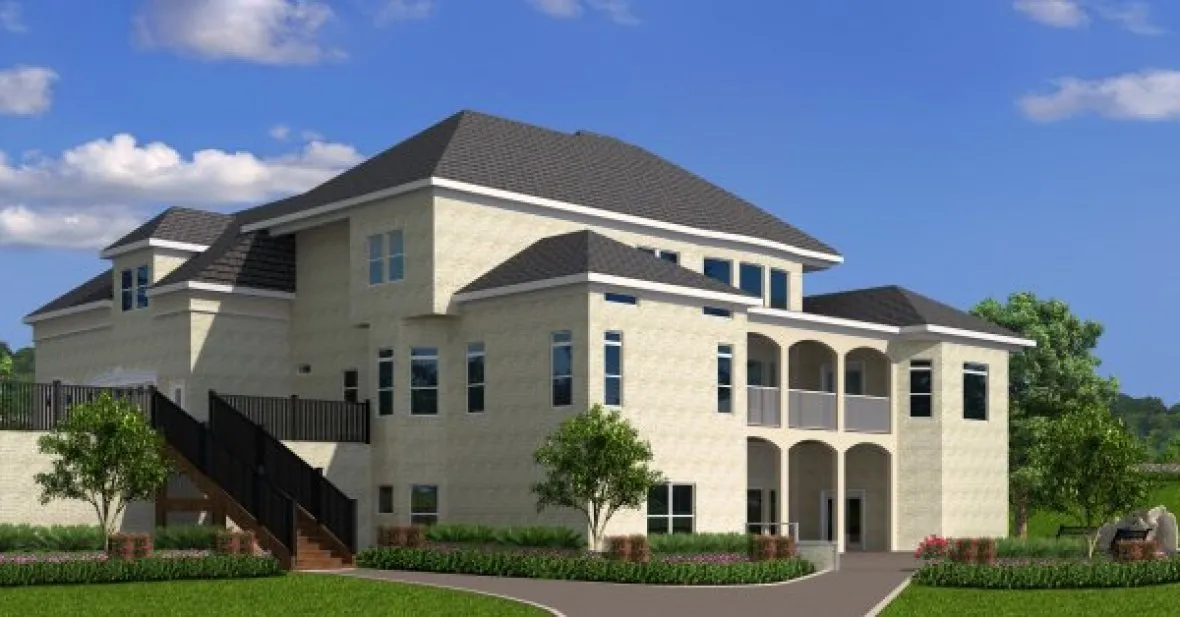 Rear Elevation for House Plan #398204