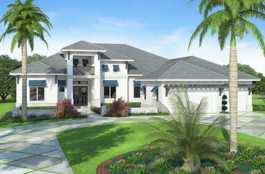 Full Rendering for House Plan #772614