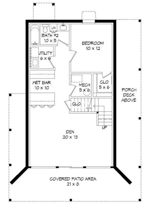 Basement Plan for House Plan #697551