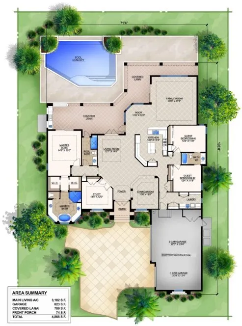 Main Floor Plan for House Plan #912813