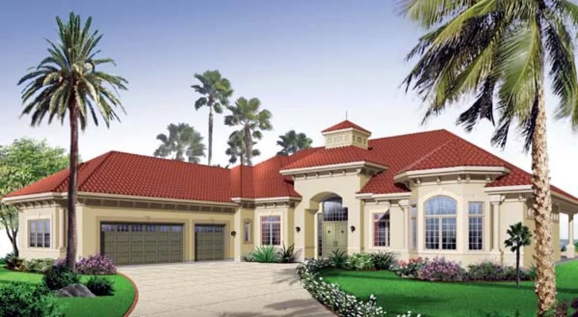 Full Rendering for House Plan #141323