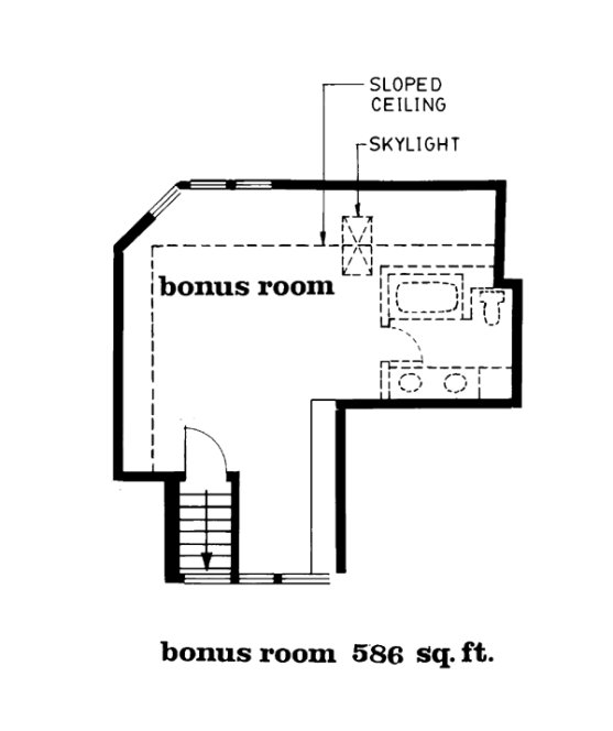 Attic Plan for House Plan #515553