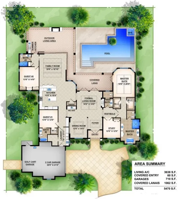 Main Floor Plan for House Plan #918363