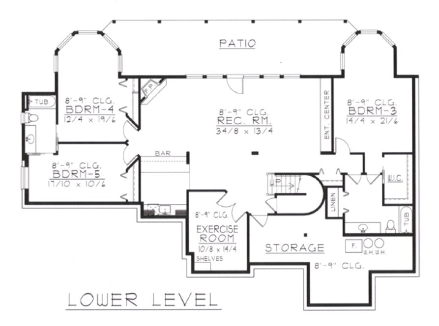 Basement Plan for House Plan #803354