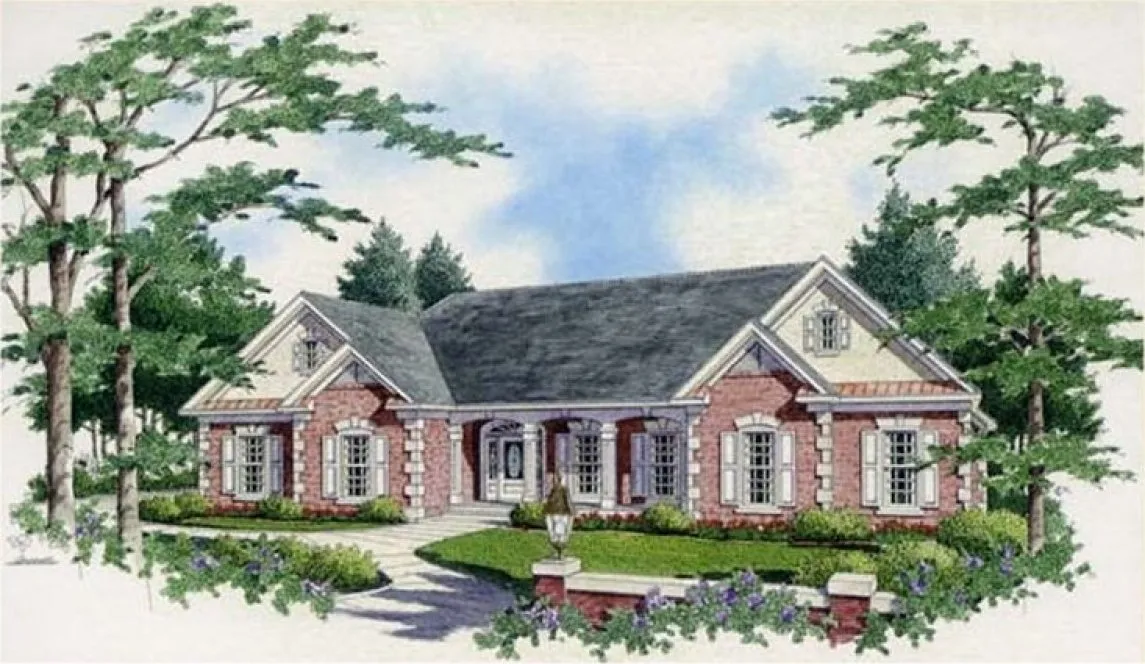 Full Rendering for House Plan #807372