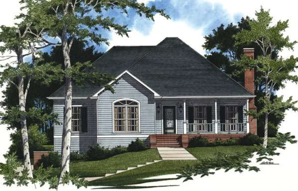 Full Rendering for House Plan #111361