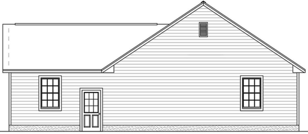 Right Elevation for House Plan #740831