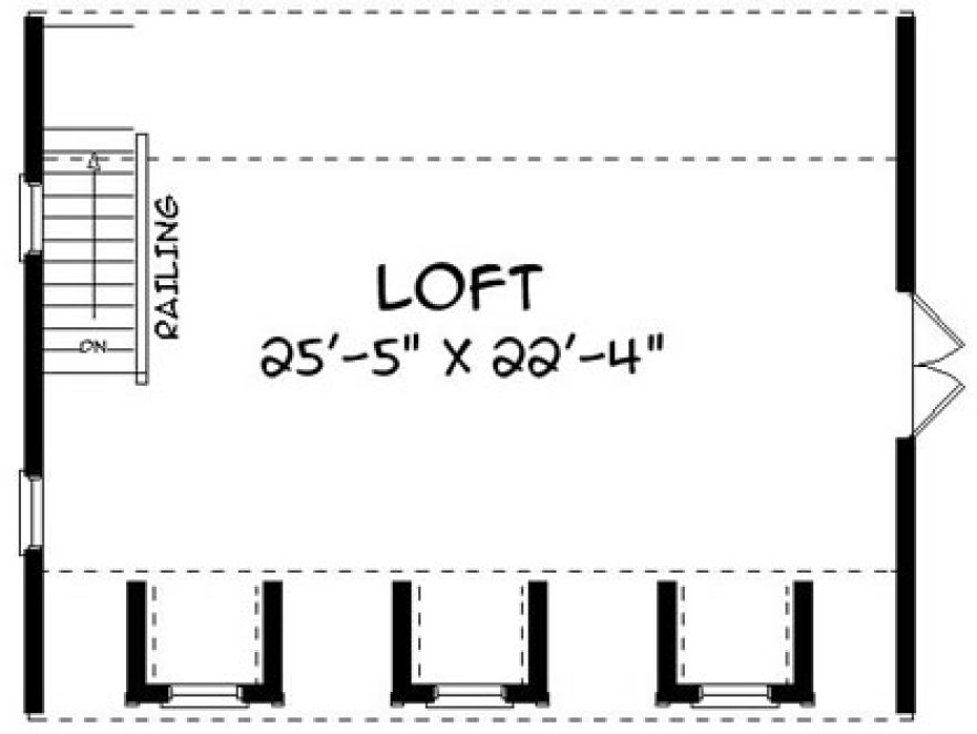 Second Floor Plan for House Plan #730921