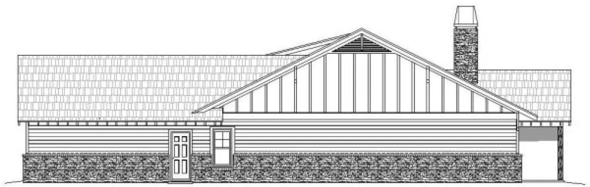 Right Elevation for House Plan #695902