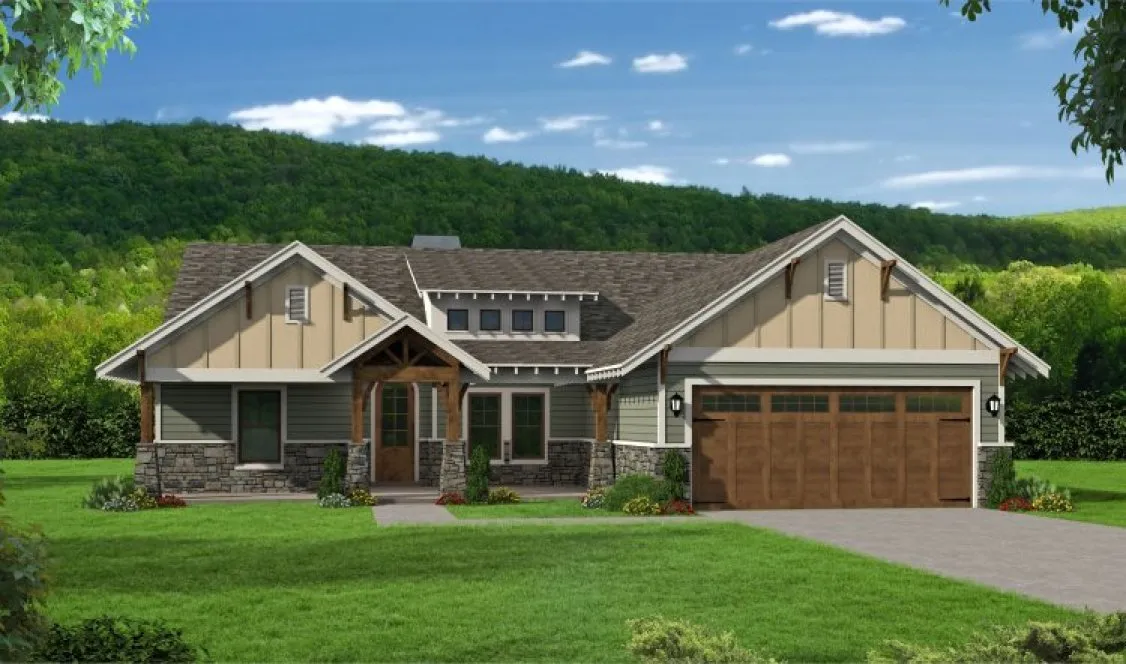 Full Rendering for House Plan #695902