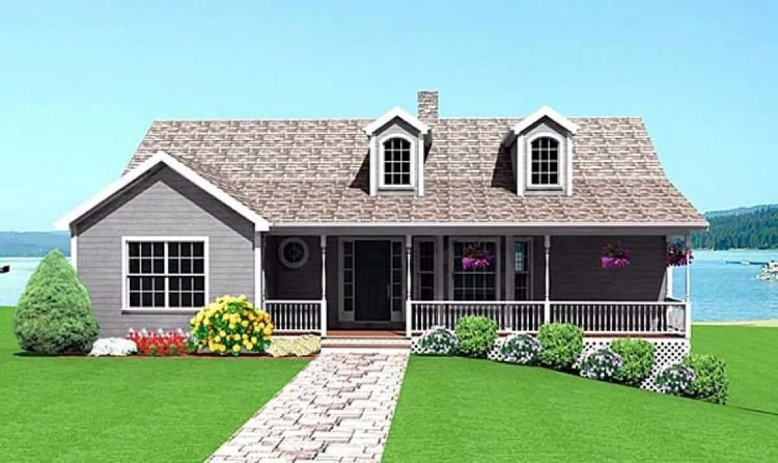 Full Rendering for House Plan #733941