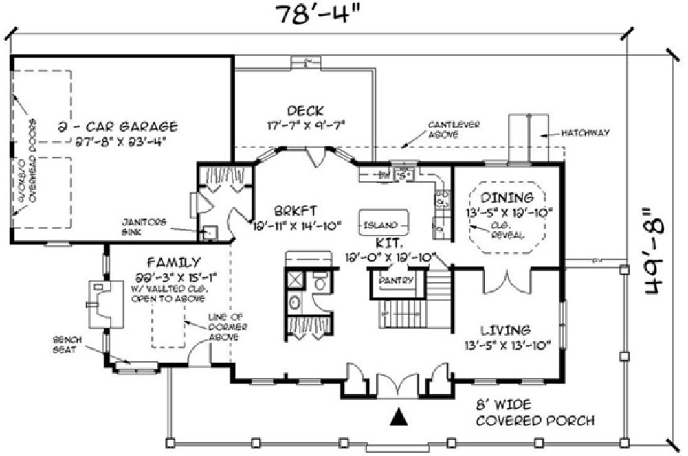 Main Floor Plan for House Plan #737872