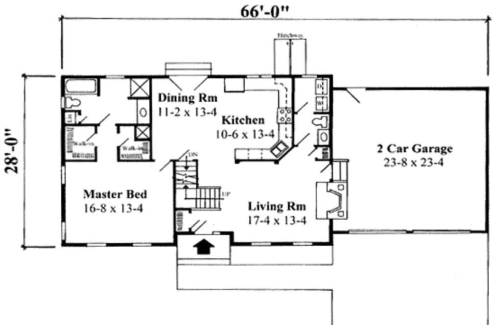 Main Floor Plan for House Plan #730881