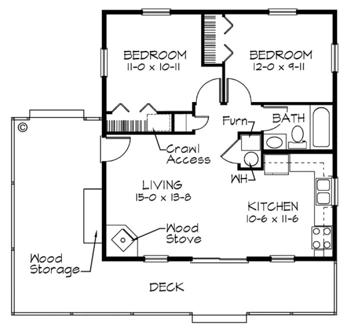 Main Floor Plan for House Plan #188270