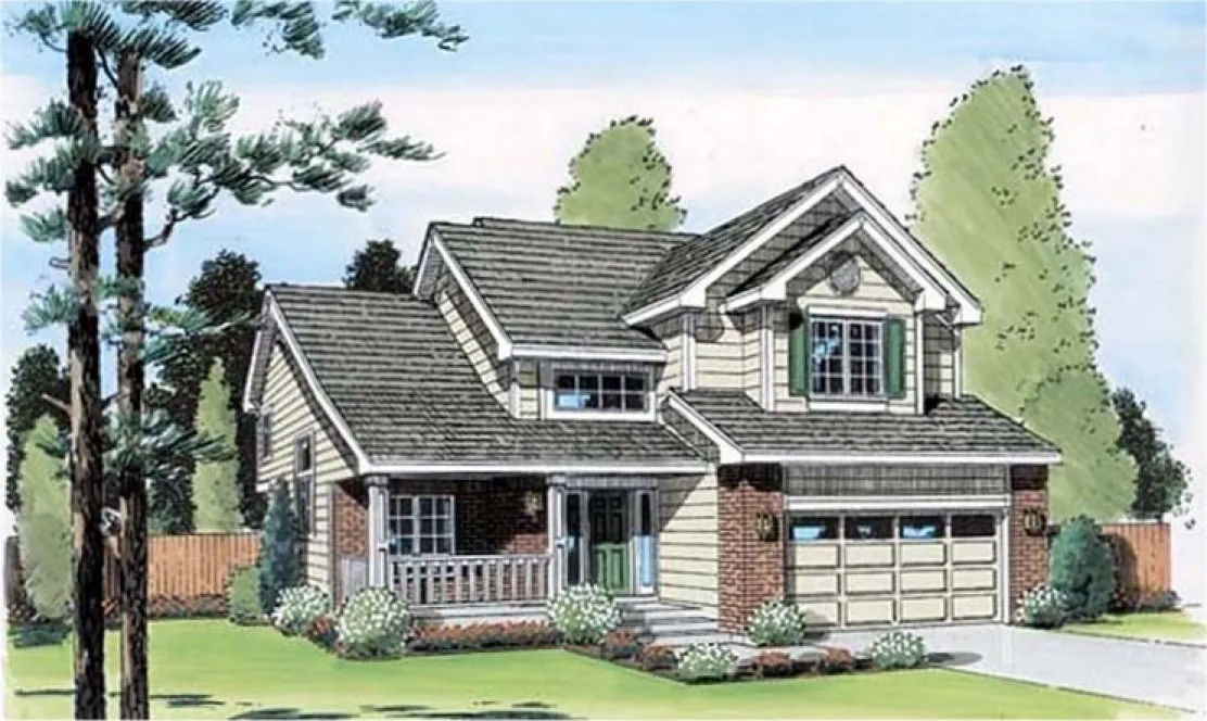 Full Rendering for House Plan #184422